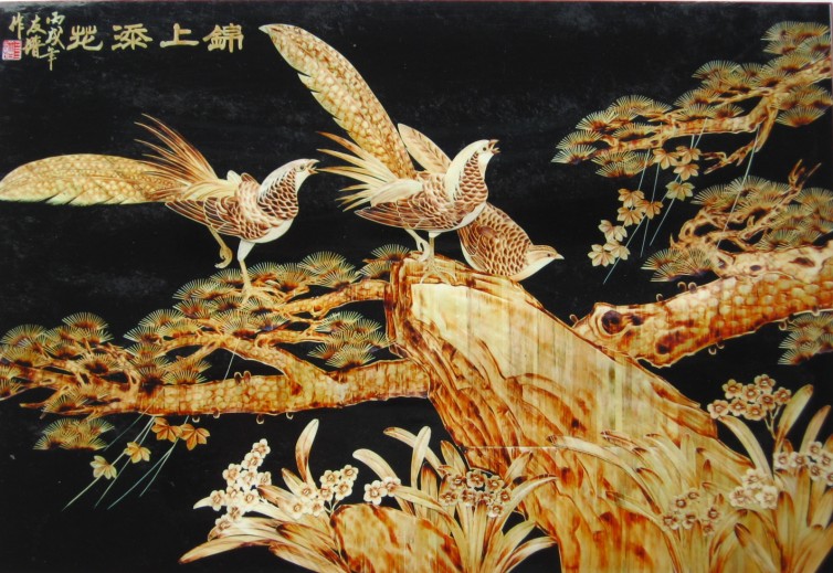 中国麦秆画第五代传人,雅儒堂中国麦秆画院院长——邓友谱