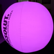 外景裝飾15色遙控發光氣球夜景裝扮道具印刷LOGO夜場氣氛大球定制