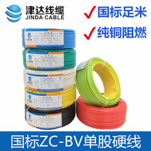 津達線纜ZC-BV10 16 25 35平方銅芯阻燃國標家裝單芯進戶線塑銅線