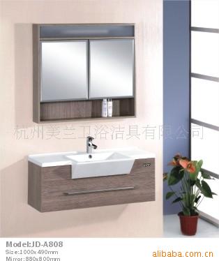 卫浴家具-免漆环保系列 大气简单款浴室柜-卫浴