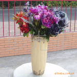 13头百合牡丹 金粉花 艺术插花华贵富丽 干花仿真花