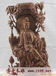 供应根雕工艺品 观音