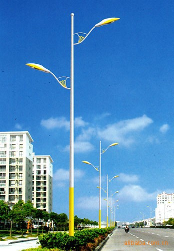 厂家供应道路照明灯 12米单头路灯杆 12米双头