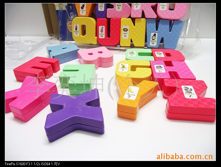 积木-大字母玩具大号26个英文字母早教玩具儿