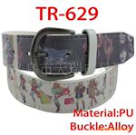 印字腰带,烫画腰带,女士腰带,女士皮带 TR629