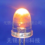 超高亮 F10子弹头/圆头,10mm橙色LED灯珠