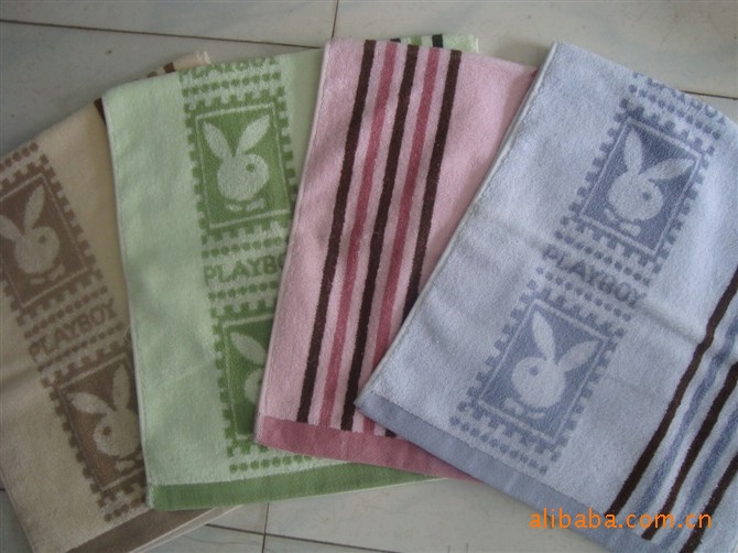 供应蛟龙牌优质<em>palyboy</em>图案高档毛巾 图片_高