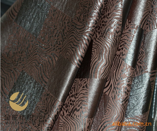 厂家直销 烫金麂皮绒 女装茄克面料 现货供应