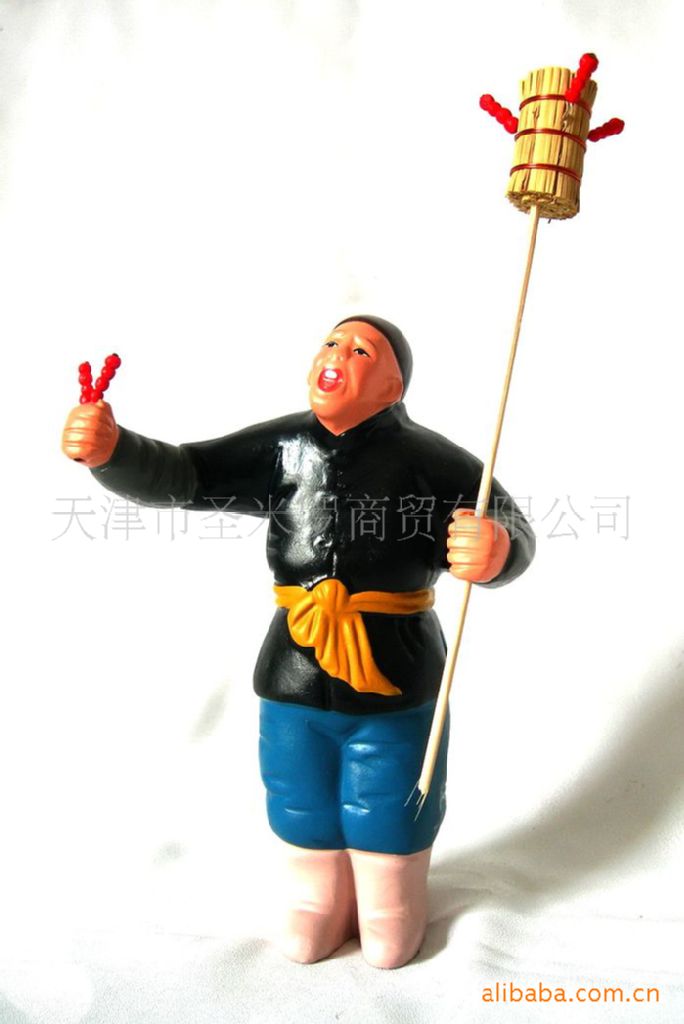 卖文书-96019 天津泥人张彩塑 民俗礼品 北京礼品 老北京文化
