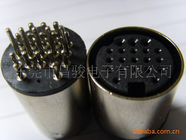 :电线电缆线束焊线式插头插座大DIN 20PM/F(图)