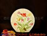 供应台灯法兰瓷灯具灯饰万年红陶瓷德化陶瓷法兰瓷扁形郁金香灯具
