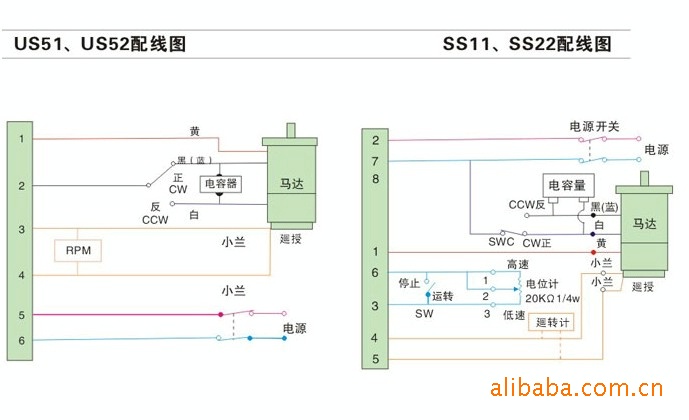 以上图片是调速器的接线方法.