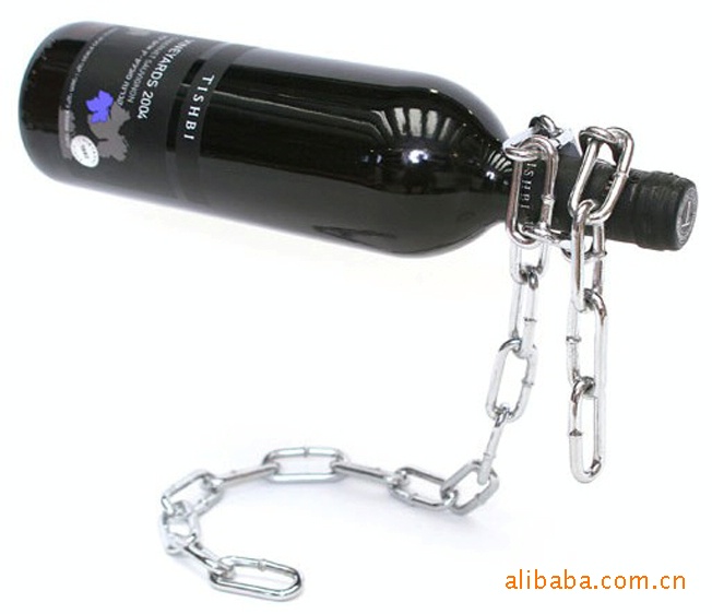 magic chain wine bottle holder