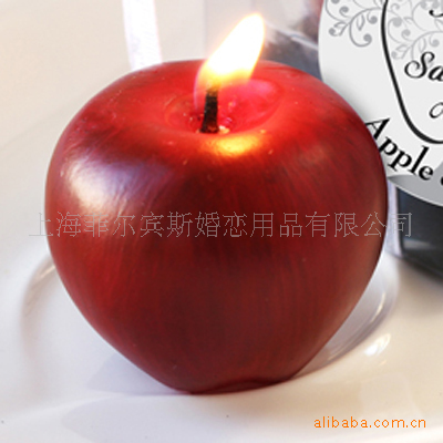 定做红苹果蜡烛,圣诞节礼品平安夜礼品,婚礼礼品,喜庆蜡烛蜡烛