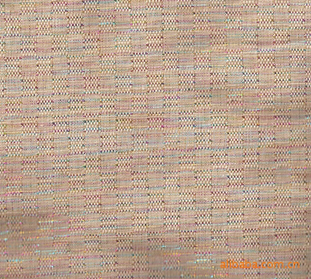 21S棉麻七彩方块布