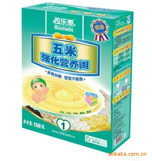 【百乐麦金装五米强化营养糊1段 婴儿食品辅食