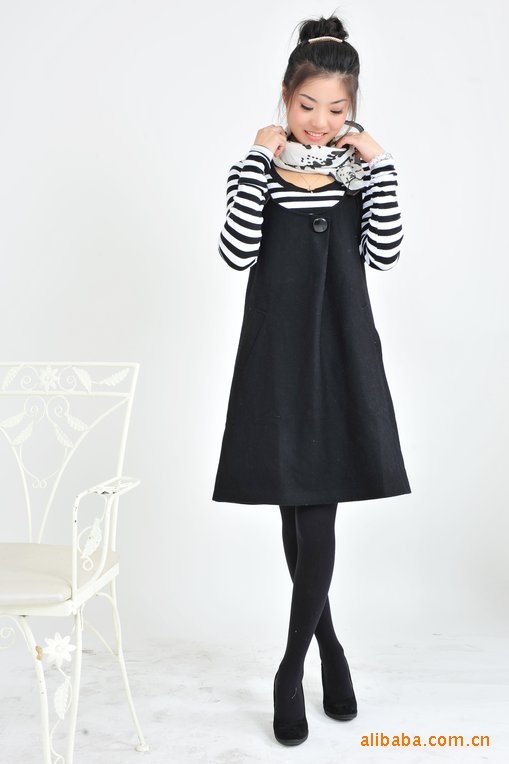 新款2010 呢料吊带裙 大码冬装背心裙,新款20