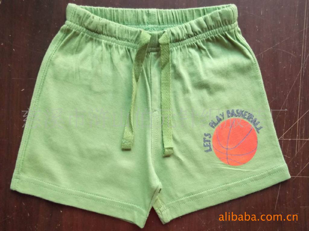 【专业生产供应】婴<em>幼儿</em>全棉汗布<em>短裤</em>70#--绿