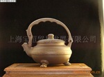 上海紫砂壶专业店羲雨斋:潘国良制作 三足凤提梁壶