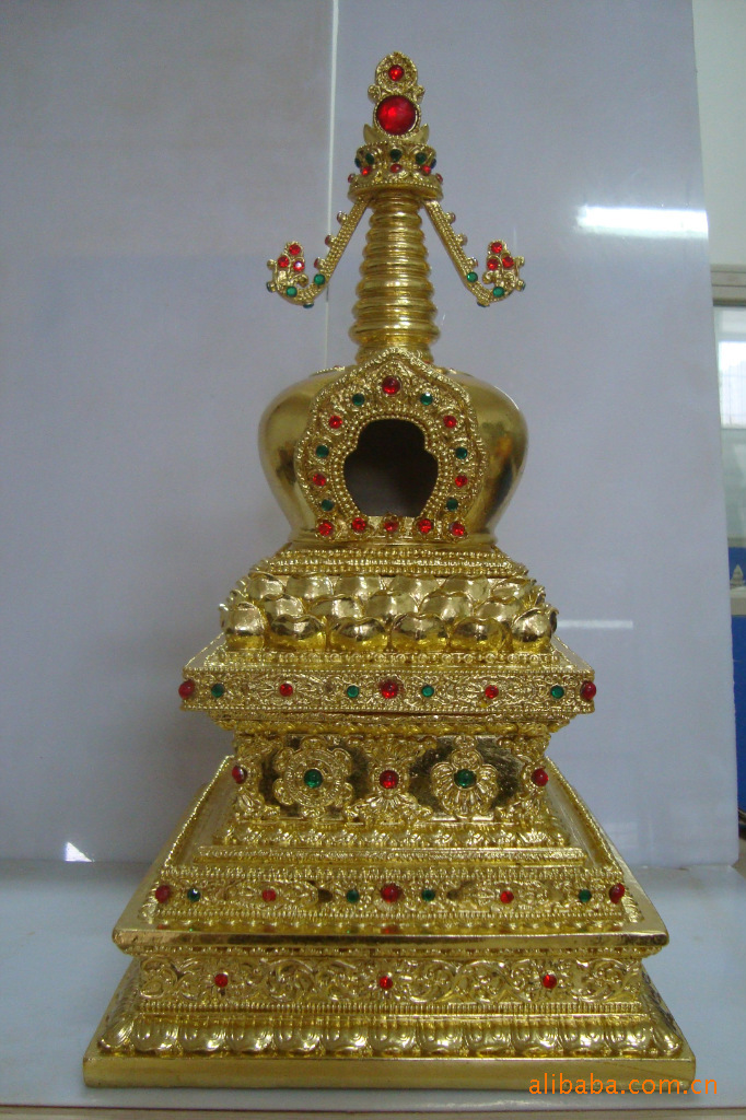 【厂家长期供应树脂佛像佛教工艺品,舍利塔】