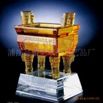(定制)2012最新颖诚信水晶鼎 水晶香炉 诚信金鼎
