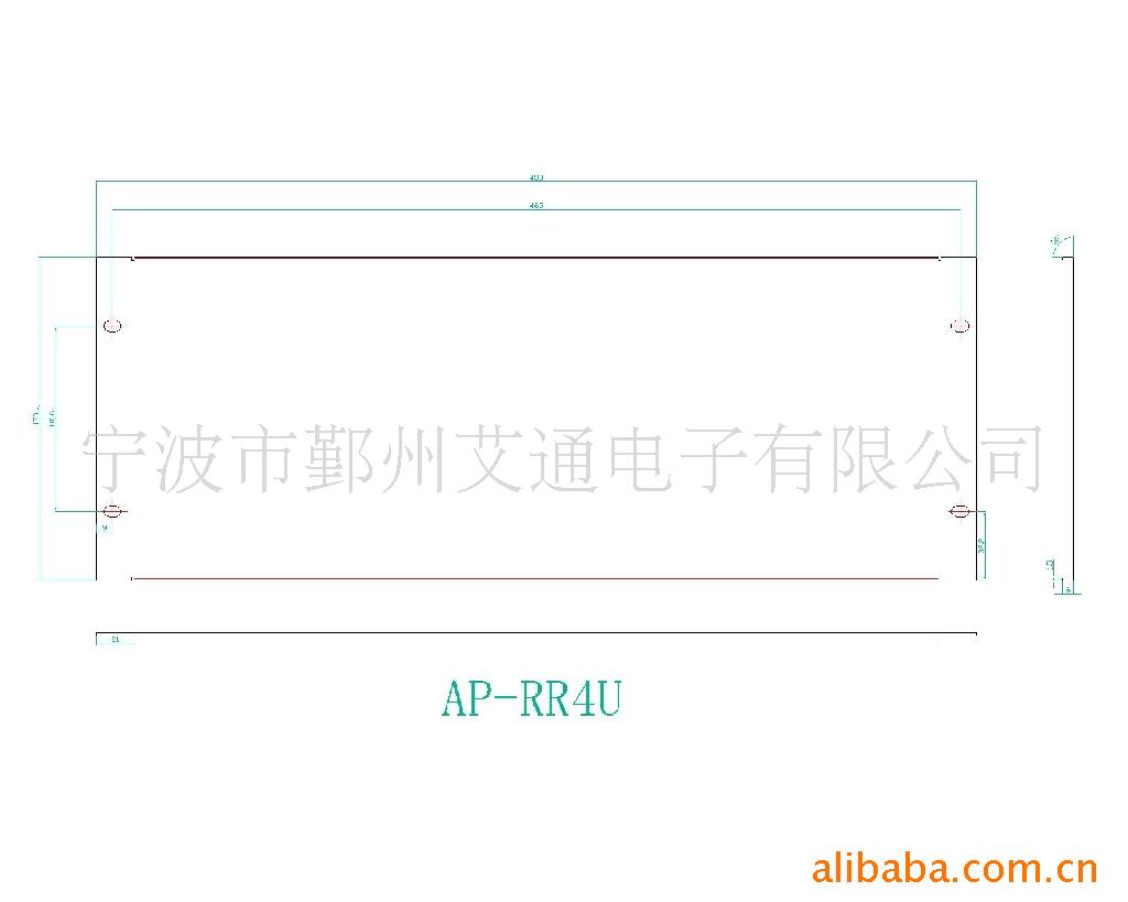 【艾通品视 4U机柜盖板 功放架面板 AP-RR4U