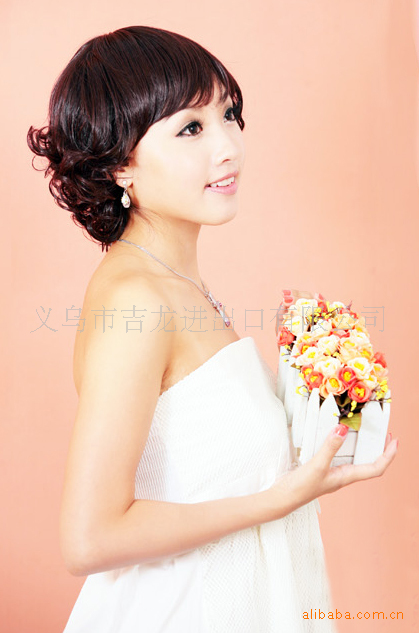 批发采购<em>假发</em>-JL<em>假发</em>】适合年轻女性和<em>中年女</em>