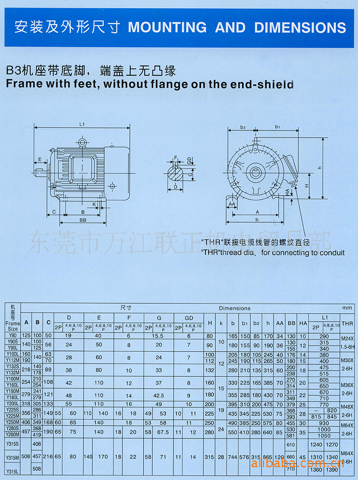 电动机/电机 其他电动机 电机厂家供应三相异步电机y90l4-1