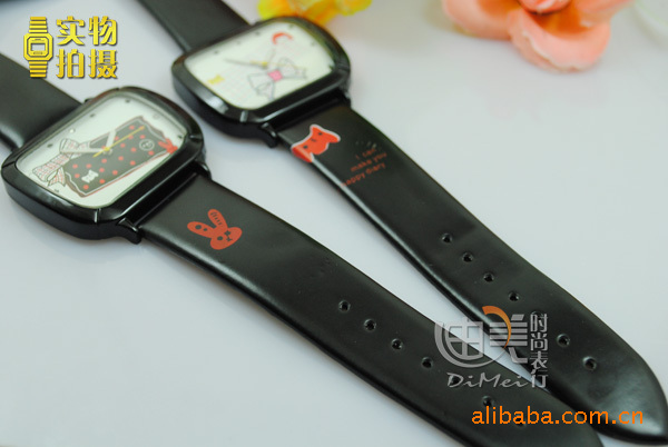 小额混批 全防水 石英表 蝴蝶结 <em>女用</em>简洁 <em>皮带</em>