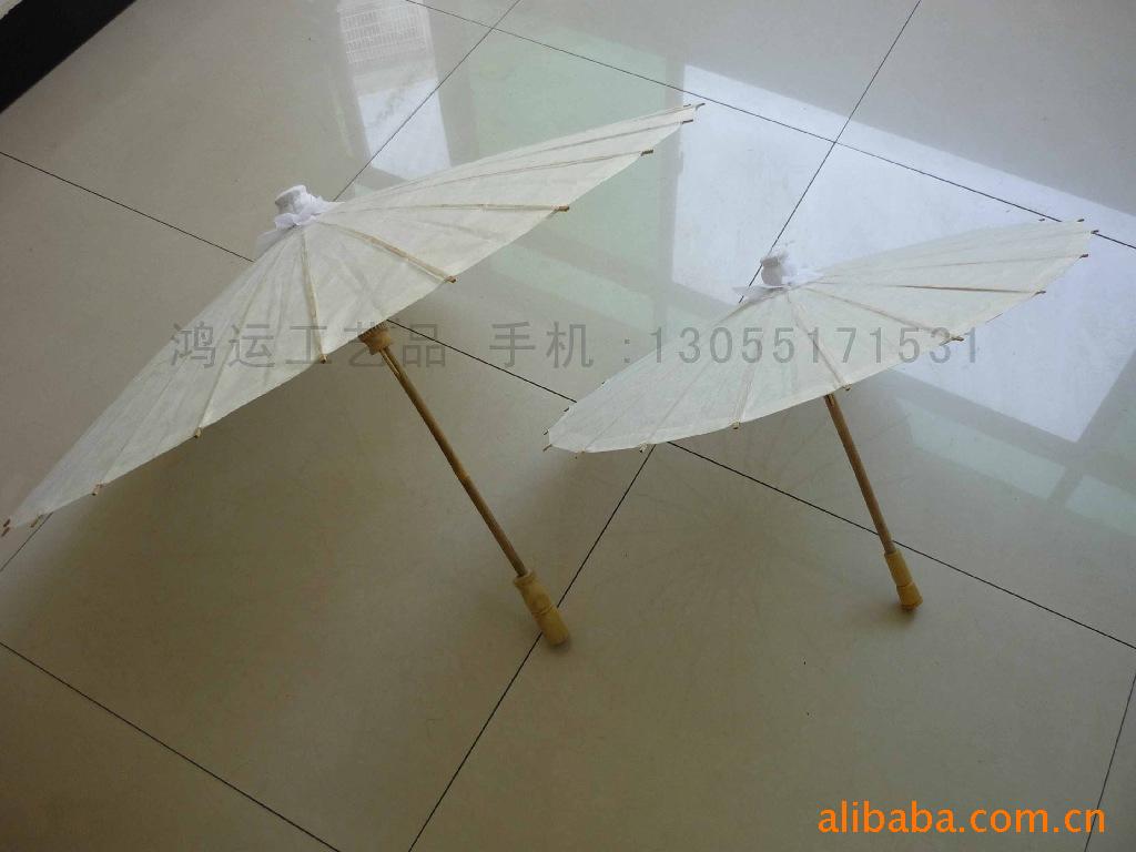 竹木工艺伞 彩绘伞 工艺白纸伞 绘画伞图片,竹木