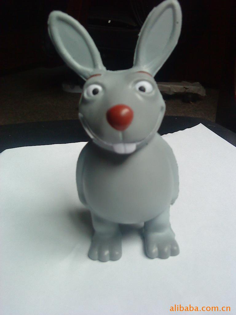 供应PU玩具人物模型,PU压力球动漫模型-兔子