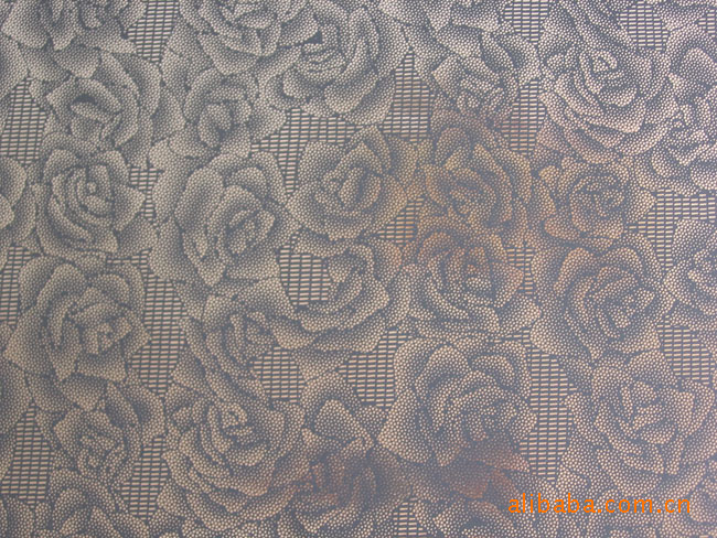 厂家直销 PU皮革 玫瑰花皮革 适用于皮具 鞋等