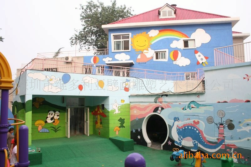 企业形象设计-幼儿园壁画工程案例 !幼儿园壁画