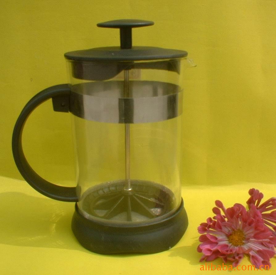 批发采购杯子-供应玻璃冲茶器,玻璃咖啡壶,压楂