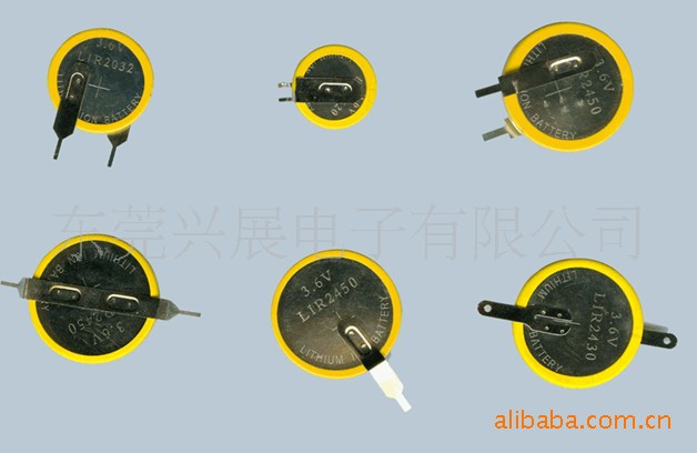 纽扣电池-厂家供应3.0V 带焊脚引线纽扣电池 C