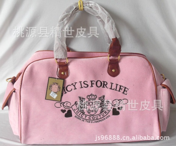 冬季新款<em>Juicy Couture女包</em> 橘滋JUICY天鹅绒行