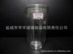 450毫升 双层玻璃杯有盖(纯手工制作,可印刷LOGO)