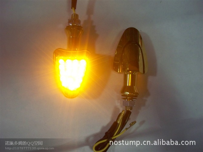 摩托车改装配件 男装车转向灯 铝合金LED-7图