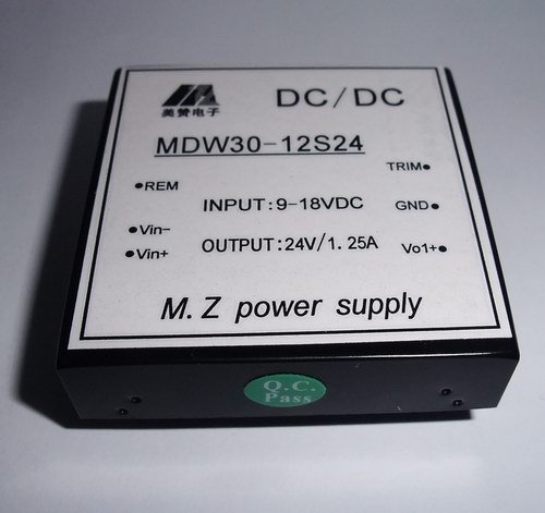 DC/DC电源模块30W,12V转24V,单路输出