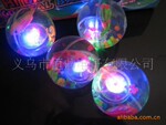 恒鼎 工厂直销 55MM水晶球 带鱼发光 闪光弹力球 跳跳球