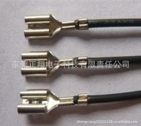 【110机器端子线、187电器图纸线,250插簧电扇车端子图片