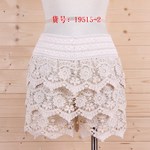 雅诗良品19515-2 秋冬2011热卖半身裙 时尚松紧腰带蕾丝裤裙