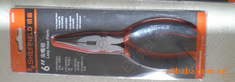 钢盾SHEFFIELD 高档 美式 尖嘴钳 钢丝钳 斜嘴钳 6" S044005
