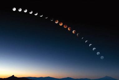 十年来最美月全食上演 出现红月亮(全过程拍摄