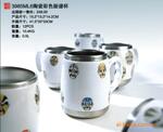 【商务礼品】3985ML6陶瓷彩色脸谱美国傲仕杯