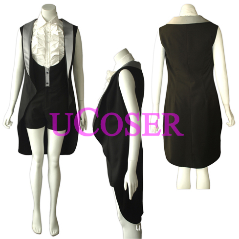 【cosplay动漫服装订做 <em>女式燕尾服</em> 晚礼服装 