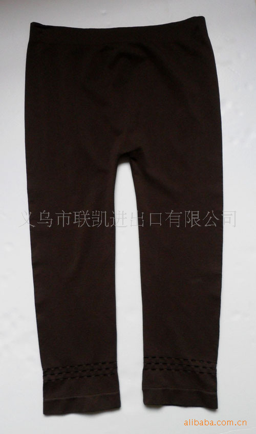 【<em>女士超</em>热款外贸原单针织无缝<em>长裤</em> 150打起批