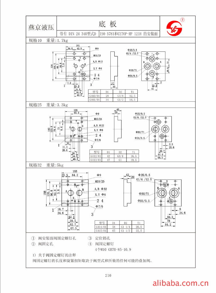 液压阀块 阀板 液压集成块 底板 插装块 油路块