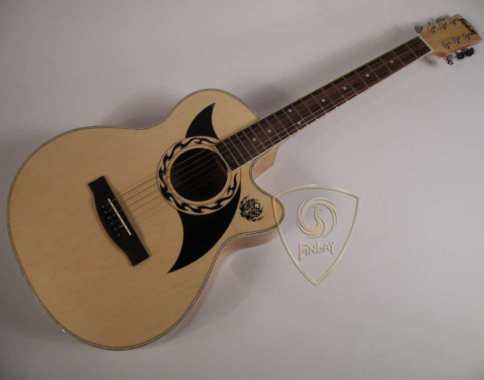 【02】新款吉他批发 40寸 全椴木 贴双护板