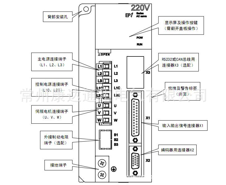 伺服驱动器接线图